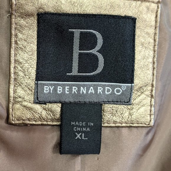 Bernardo Bronze Metallic Leather Jacket - Picture 6 of 9
